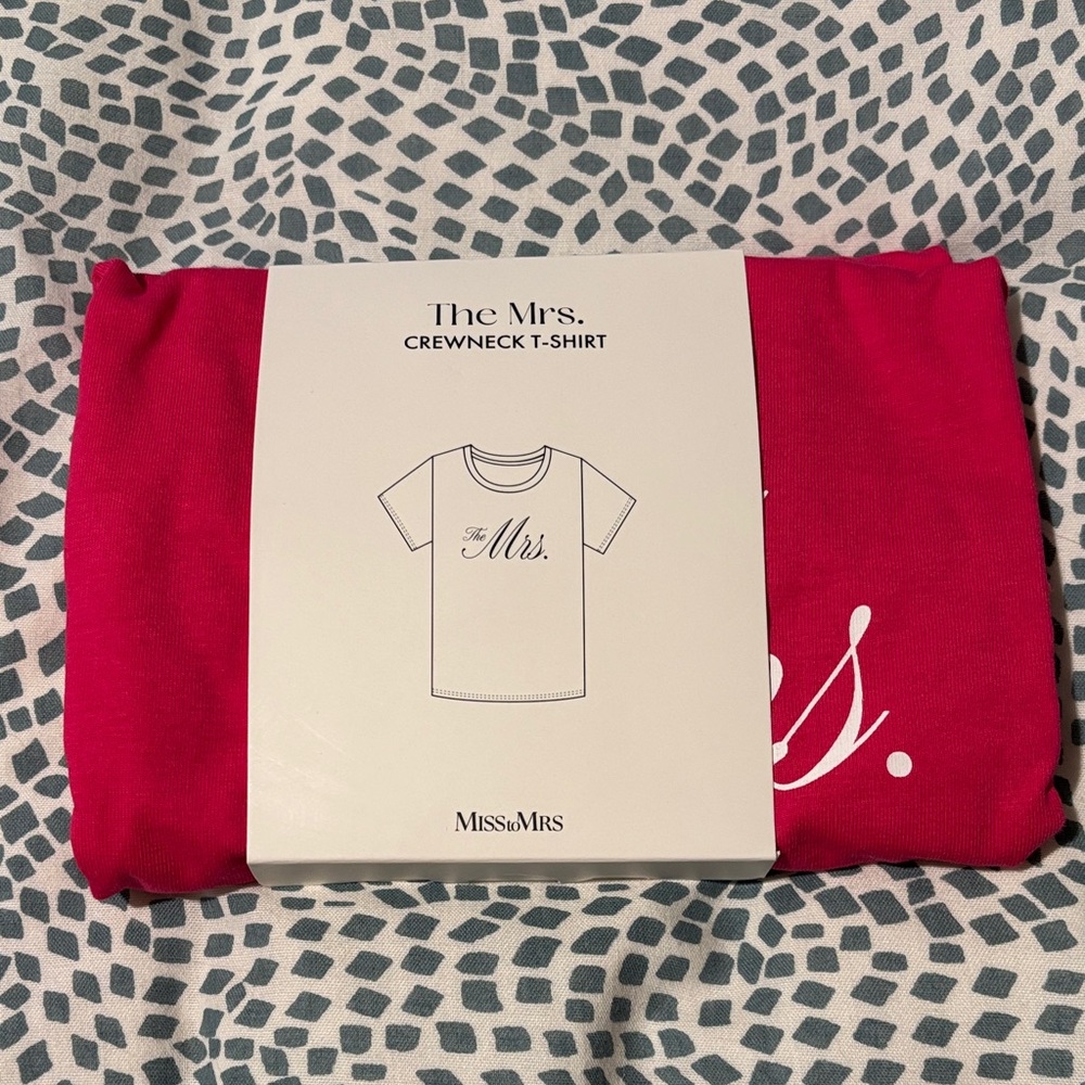 Miss to Mrs Red Crewneck T-Shirt